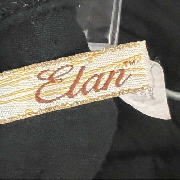 Elan Wide Leg Black Crinkle Trousers Woman’s Size Large - Picture 13 of 15